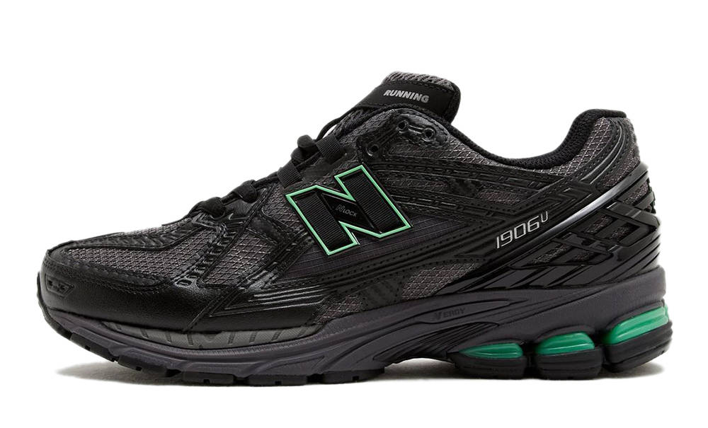 New Balance 1906R Black Electric Green