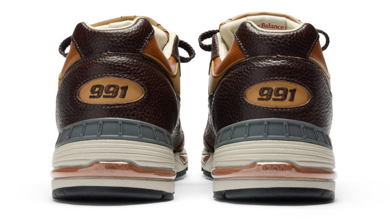 New Balance 991 Chocolate Plum Back