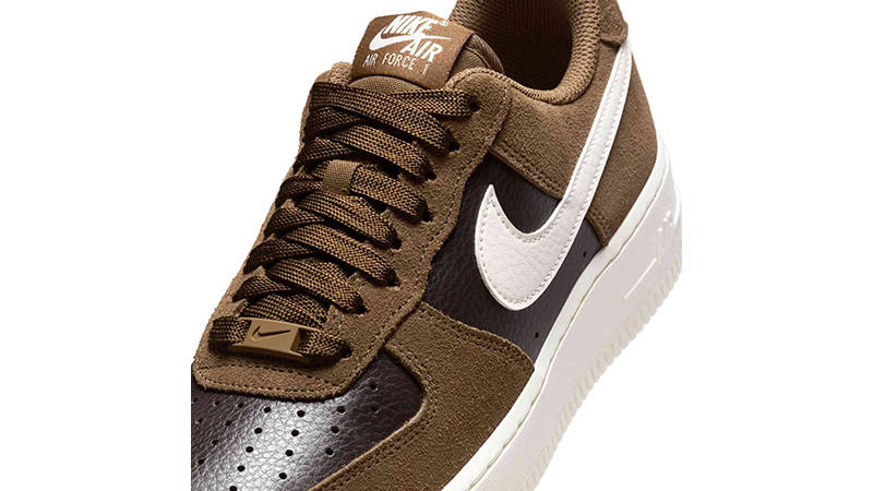 Nike Air Force 1 07 Mosswood Brown IO1914-235 tongue