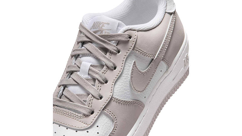 Nike Air Force 1 GS College Grey White IQ0322-009 tongue