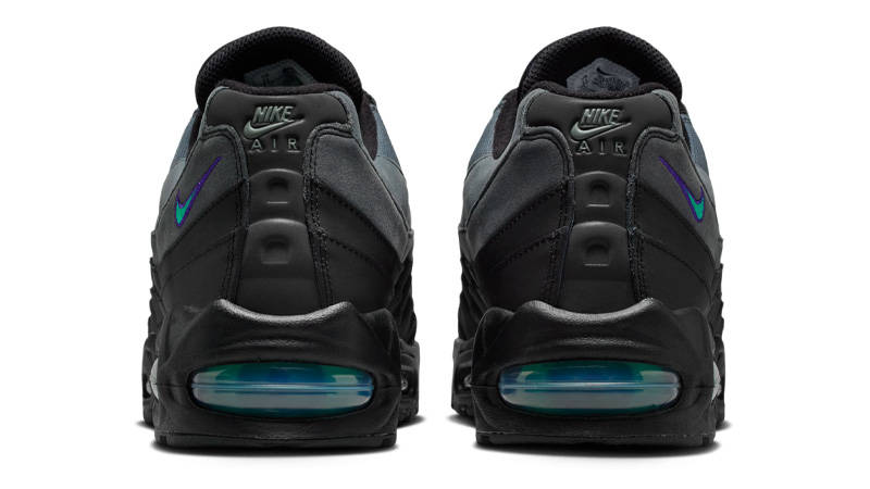 Nike Air Max 95 Big Bubble Black Grape Back View