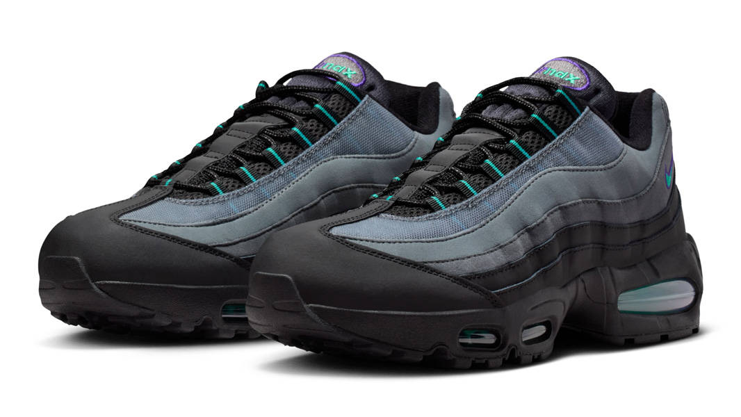 Nike Air Max 95 Big Bubble Black Grape Front View