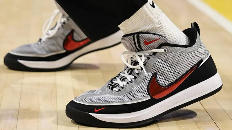 Nike Book 2 Spiridon Sport Red IQ0050-001 on foot feature