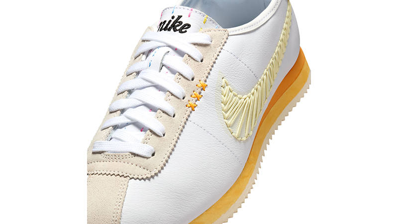 Nike Cortez Leather White Coconut Milk IQ1146-101 tongue