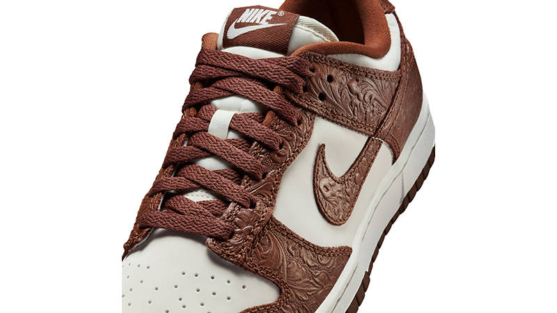 Nike Dunk Low Sail Fauna Brown IF3944-100 tongue