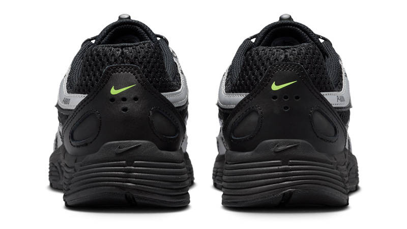 Nike P-6000 GS Black Metallic Silver Volt Back