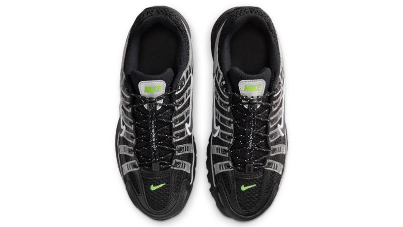 Nike P-6000 GS Black Metallic Silver Volt Top
