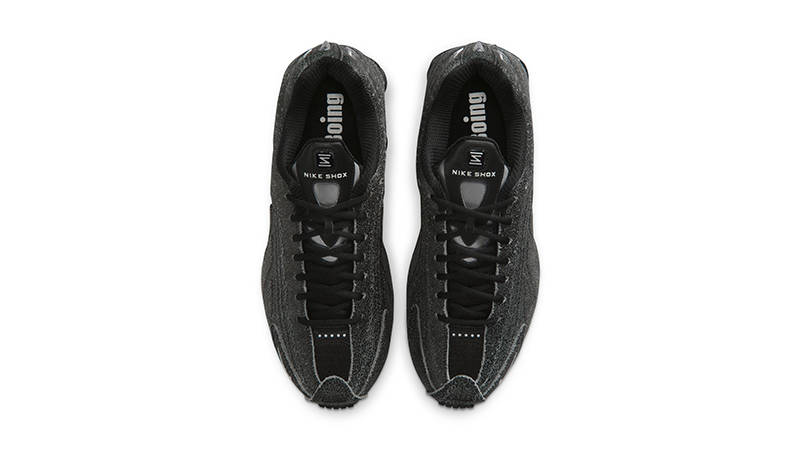 Nike Shox R4 Black Distressed IO4544-002 middle