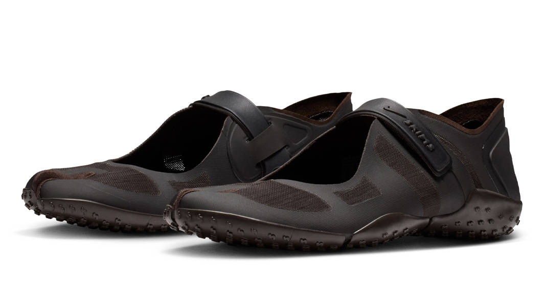 NikeSKIMS Rift Mesh Velvet Brown Three Forth Quarter View