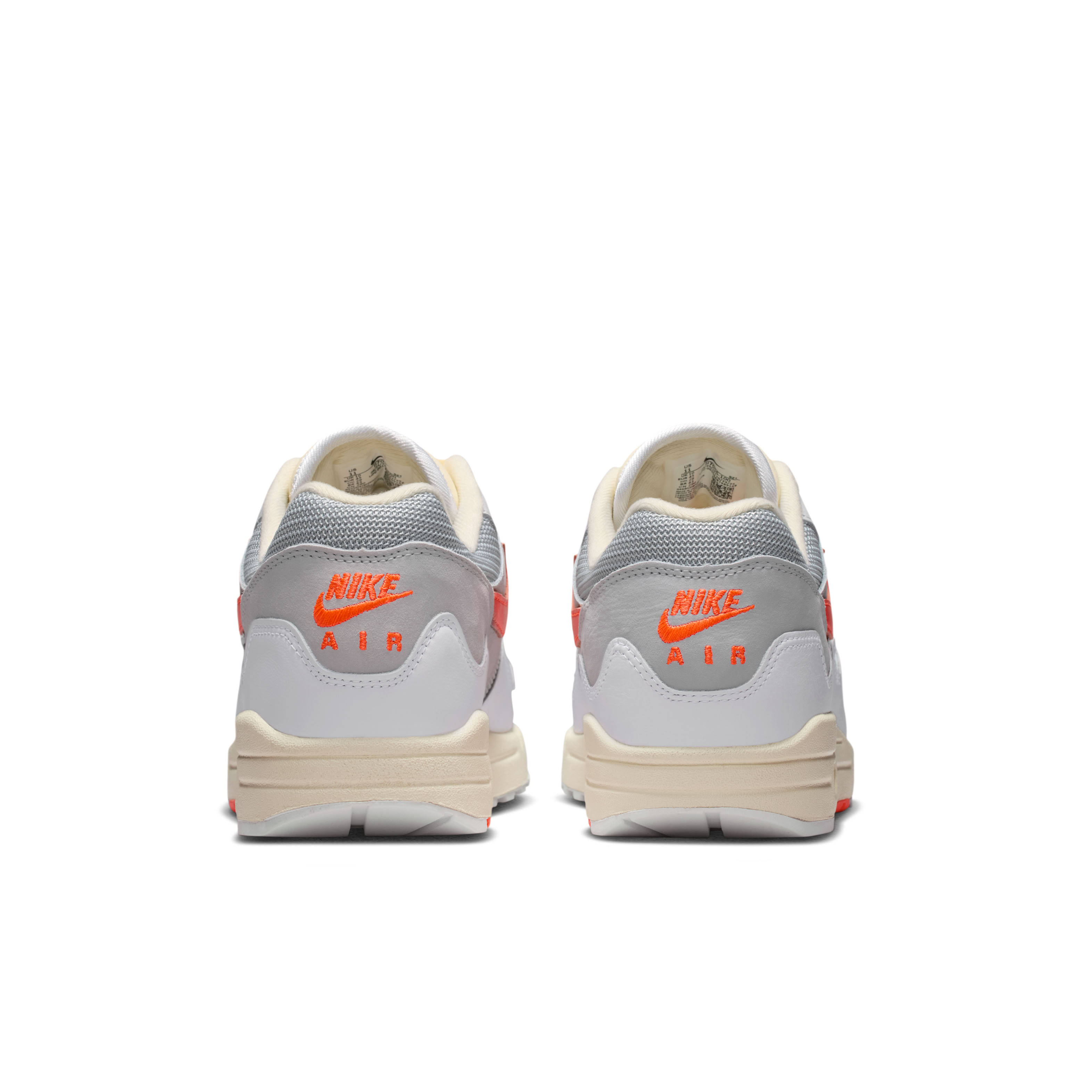 Patta x Nike Air Max 1 Grey Red Heel