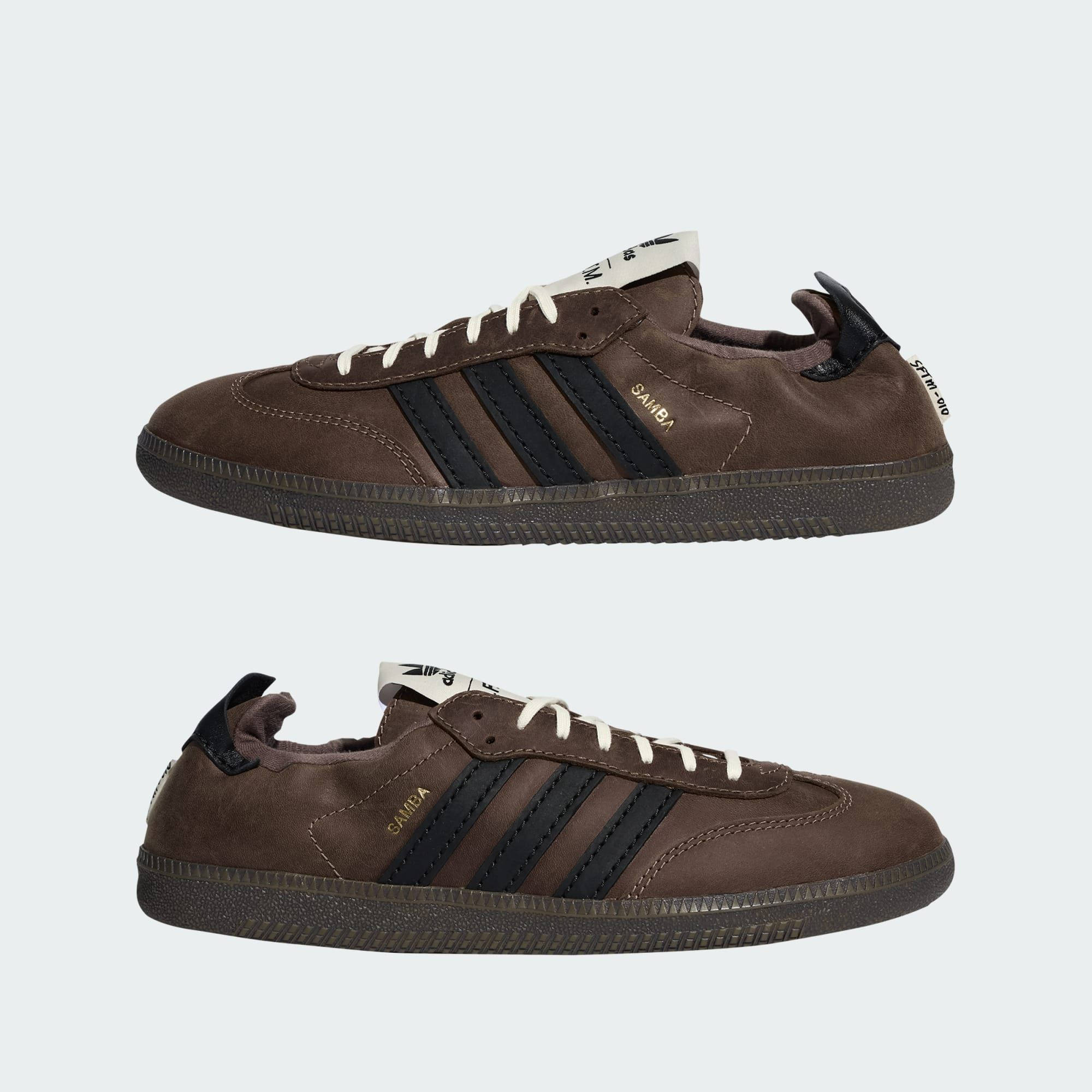 SFTM x adidas Samba OG Brown feature