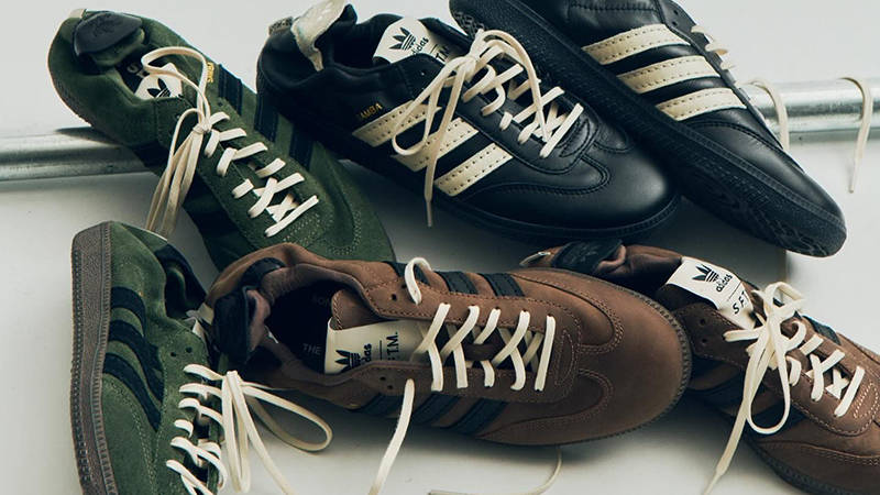 SFTM x adidas Samba OG Green side