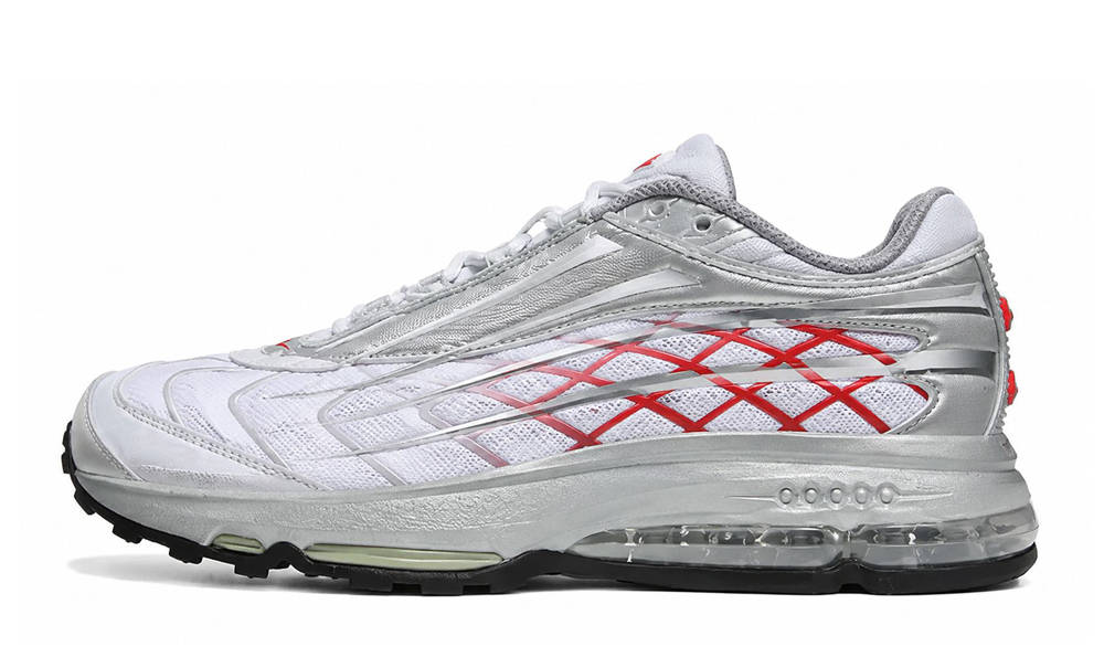 Supreme x Nike Air Max 2000 White Silver