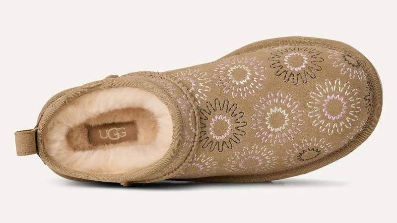 UGG Classic Micro Sun Stitch Slipper Mustard Seed Middle