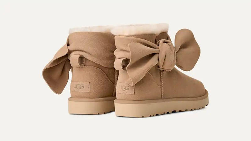 UGG Classic Mini Bow Boot Sand 1176310-SAN back