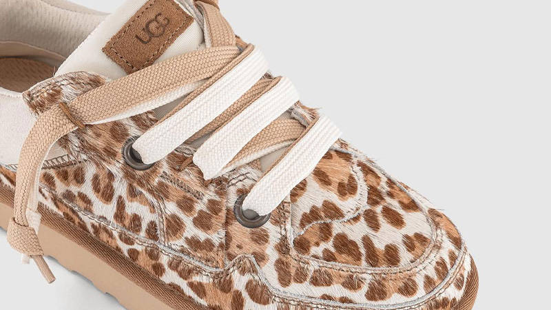 UGG Lowmel Lo Plains Felicity Leopard Jasmine Detail