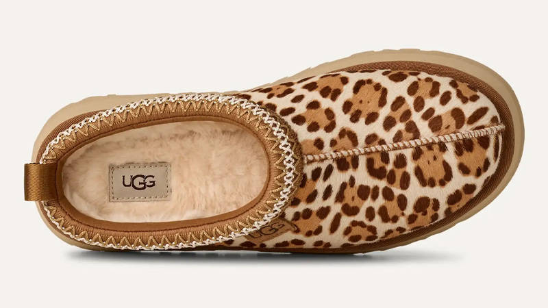 UGG Tazz Plains Slipper Felicity Leopard Jasmine Top Down View