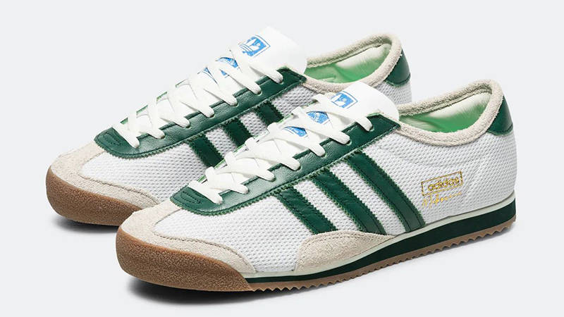 UP THERE x adidas Melbourne White Dark Green KJ4237 front