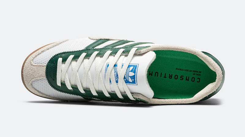 UP THERE x adidas Melbourne White Dark Green KJ4237 middle