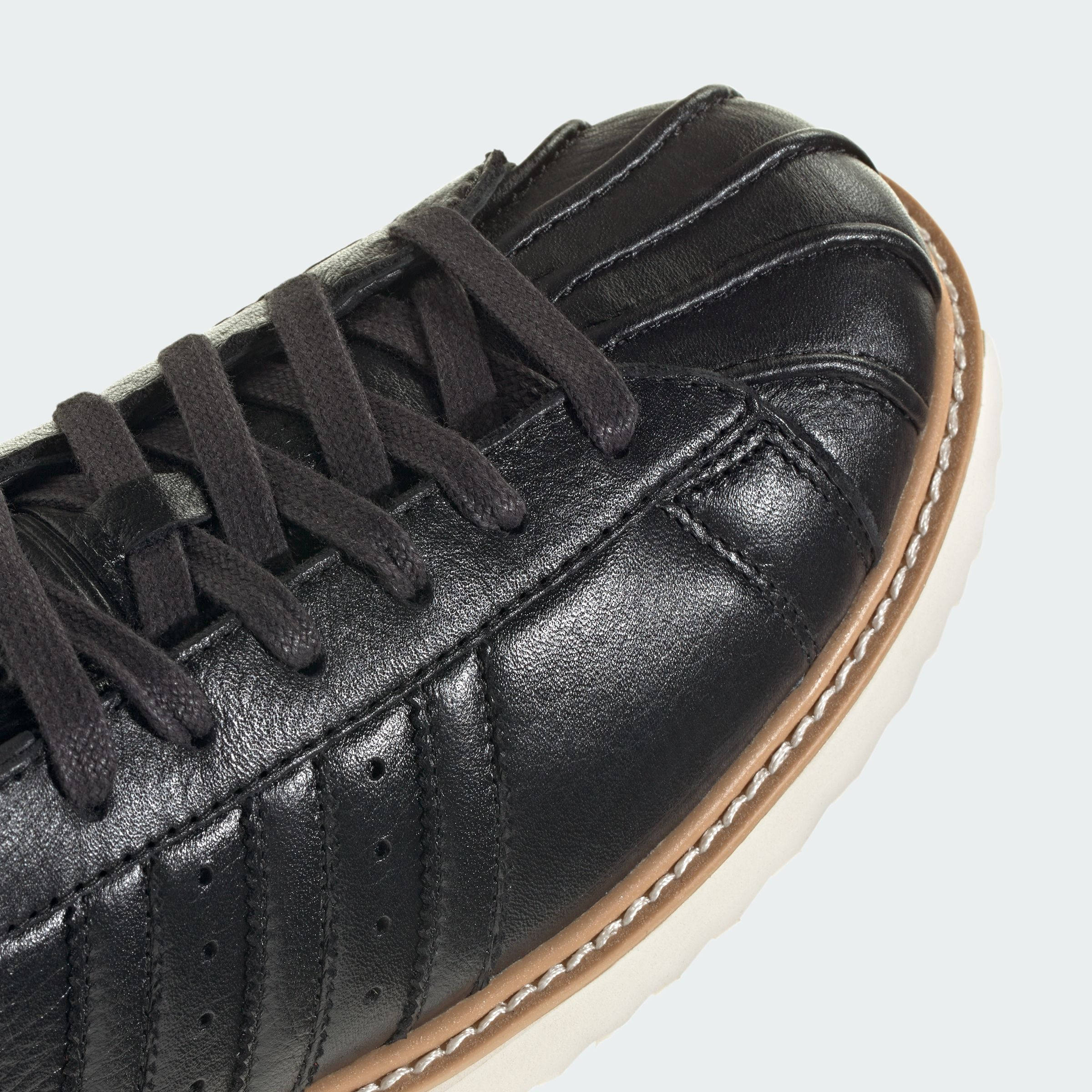 adidas Superstar LUX Black Warm Sandstone JQ4314 toe
