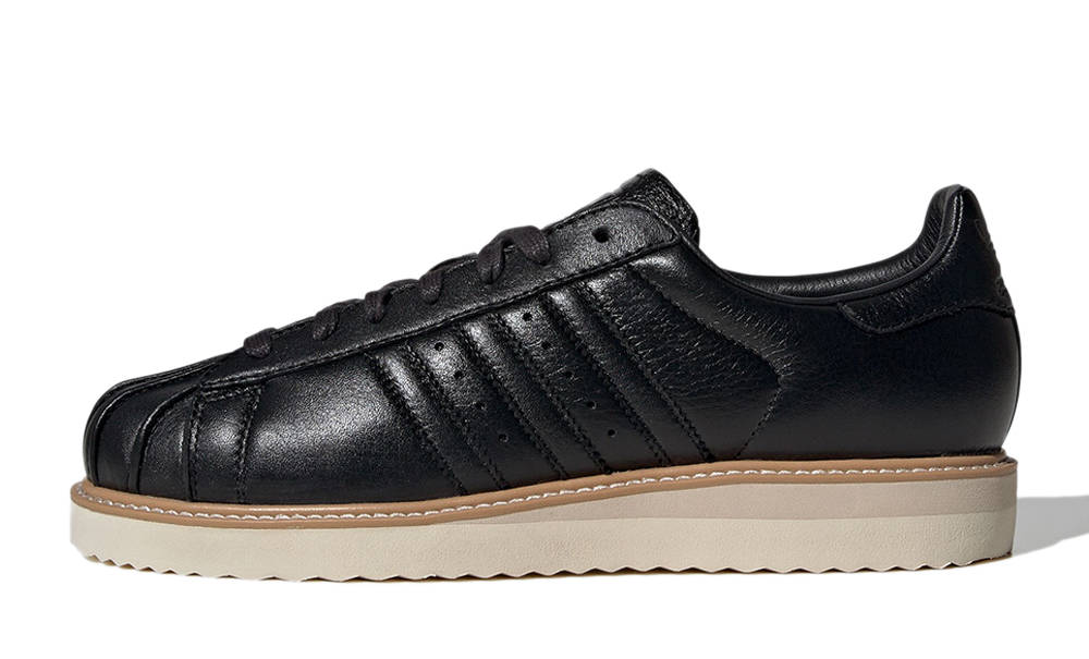 adidas Superstar LUX Black Warm Sandstone