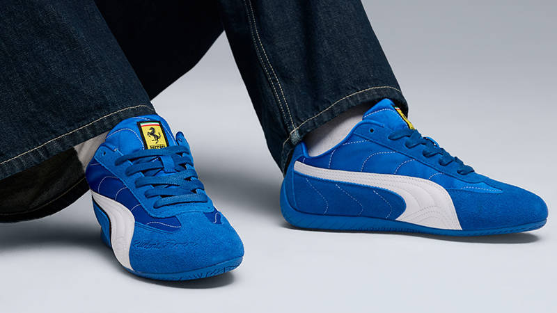 Ferrari Monza x PUMA Speedcat Steer Blue White 309077-02 ON FOOT
