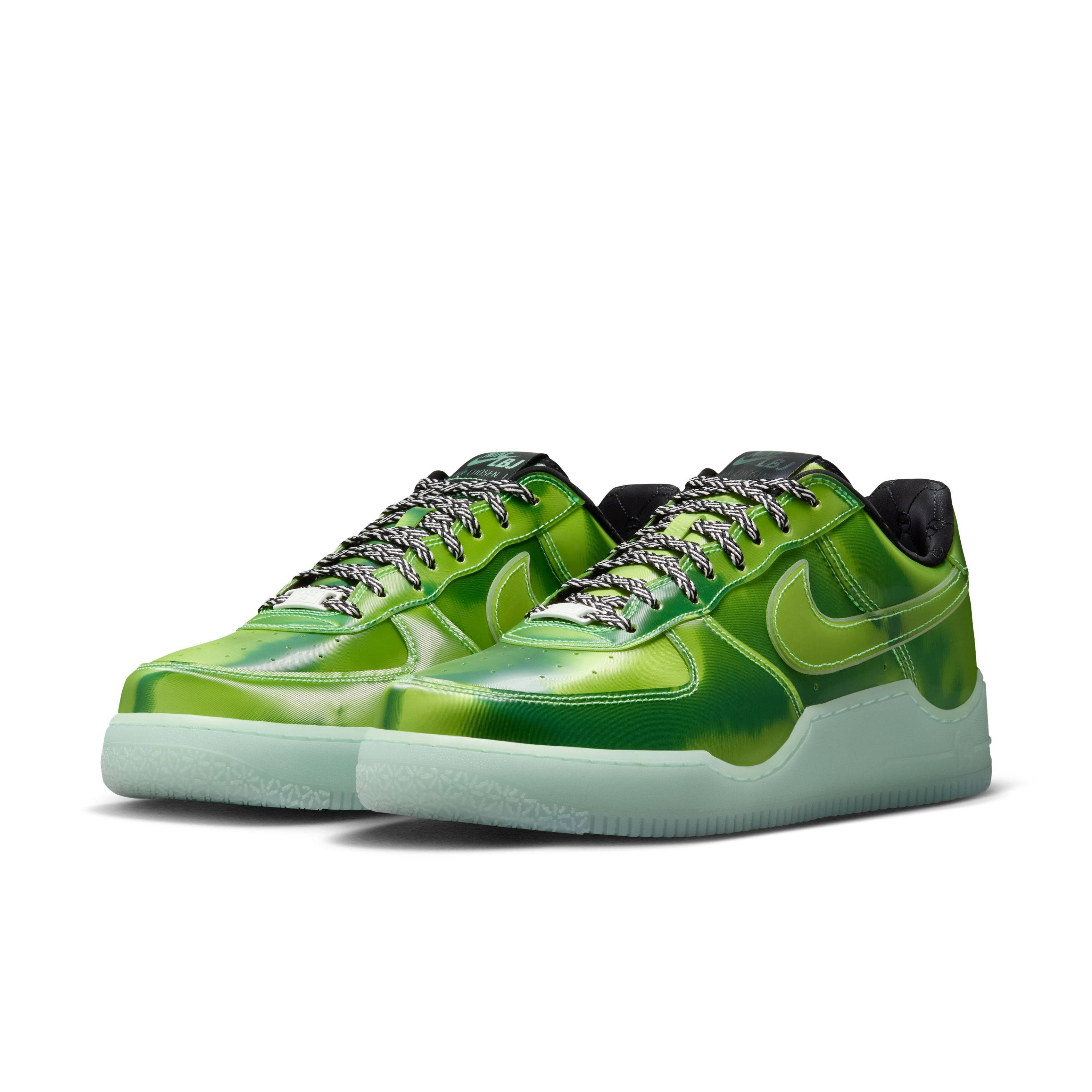 LeBron James x Nike Air Force 1 Voltage Green IQ5368-300 front