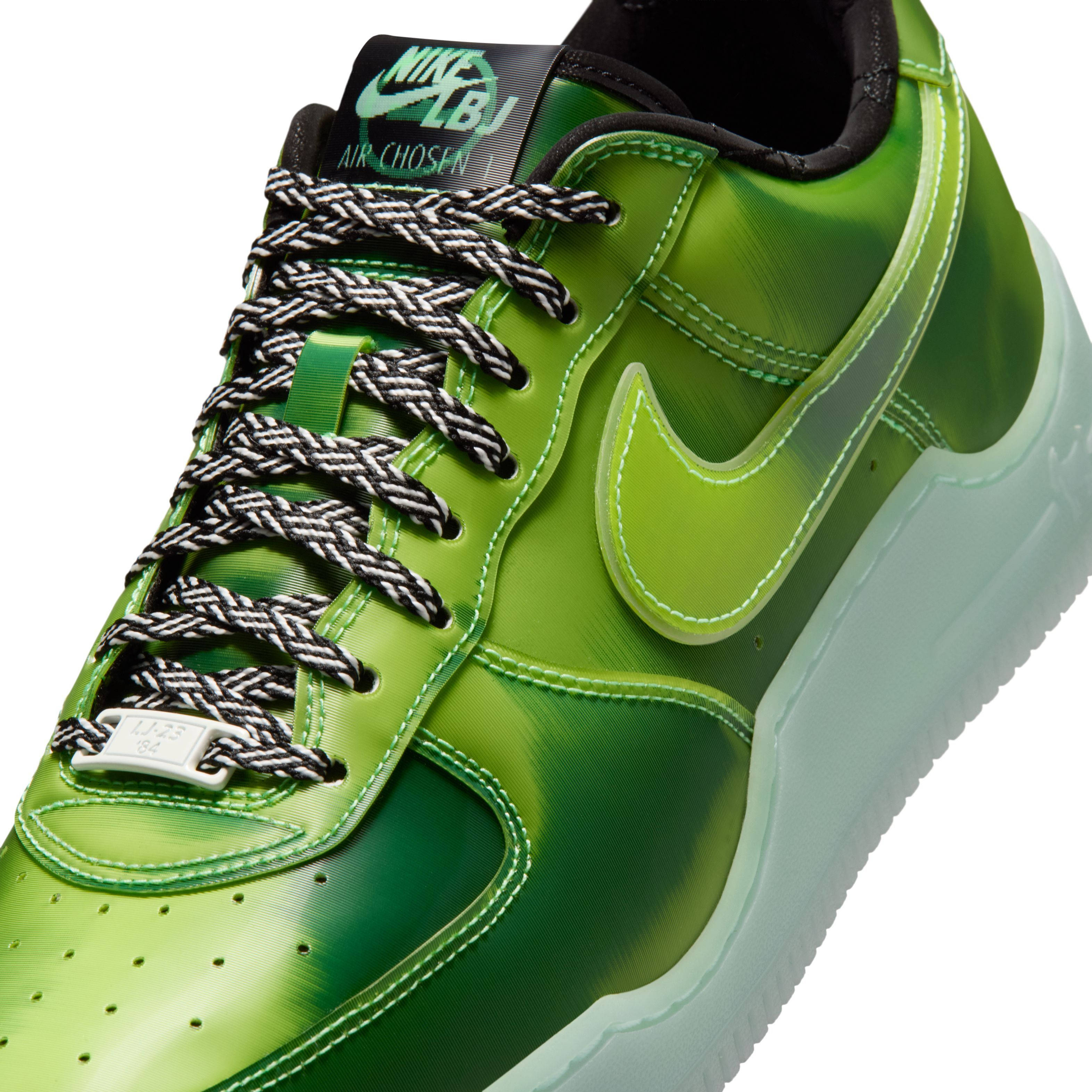 LeBron James x Nike Air Force 1 Voltage Green IQ5368-300 side