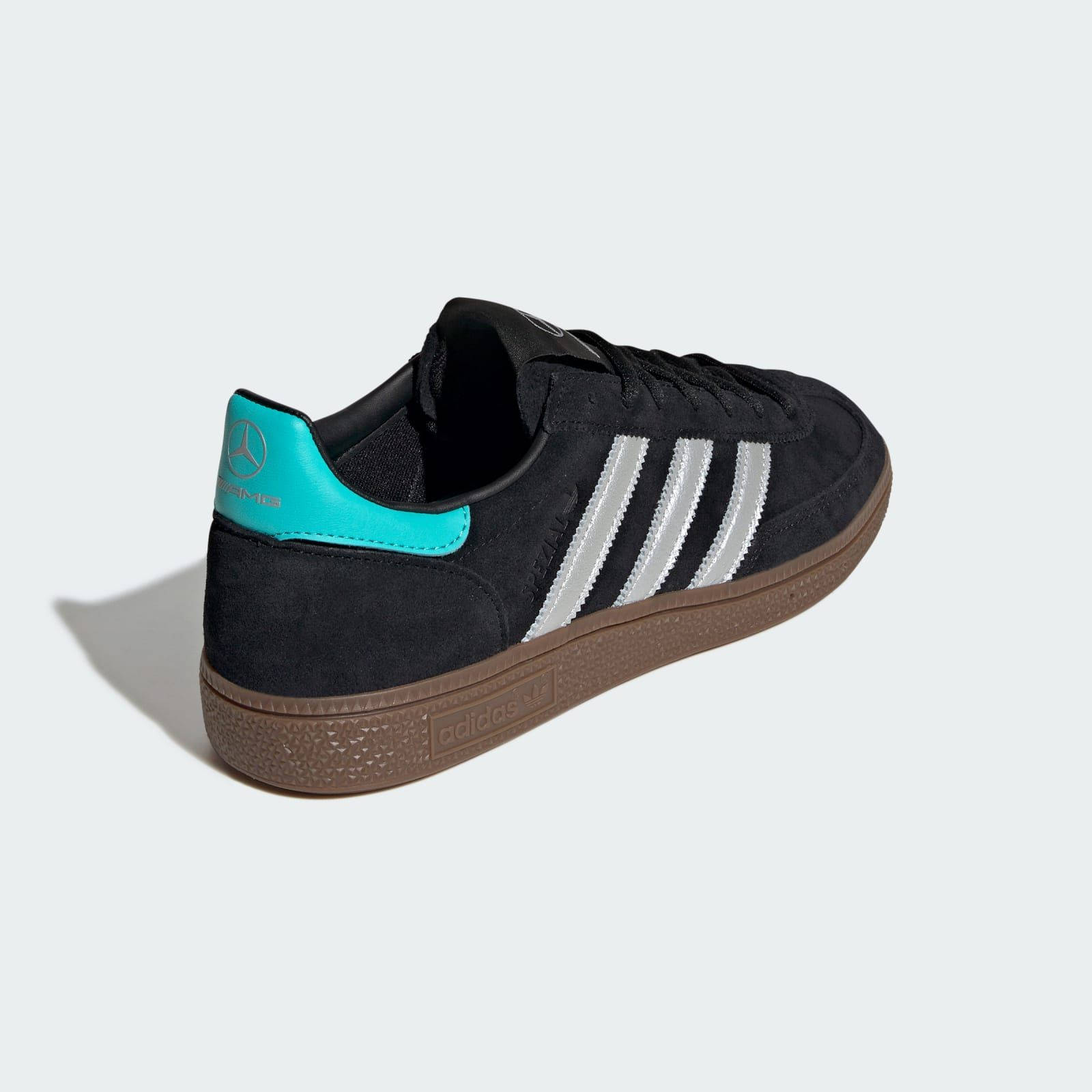 Mercedes-AMG F1 x adidas Handball Spezial Black Silver KJ1185 back