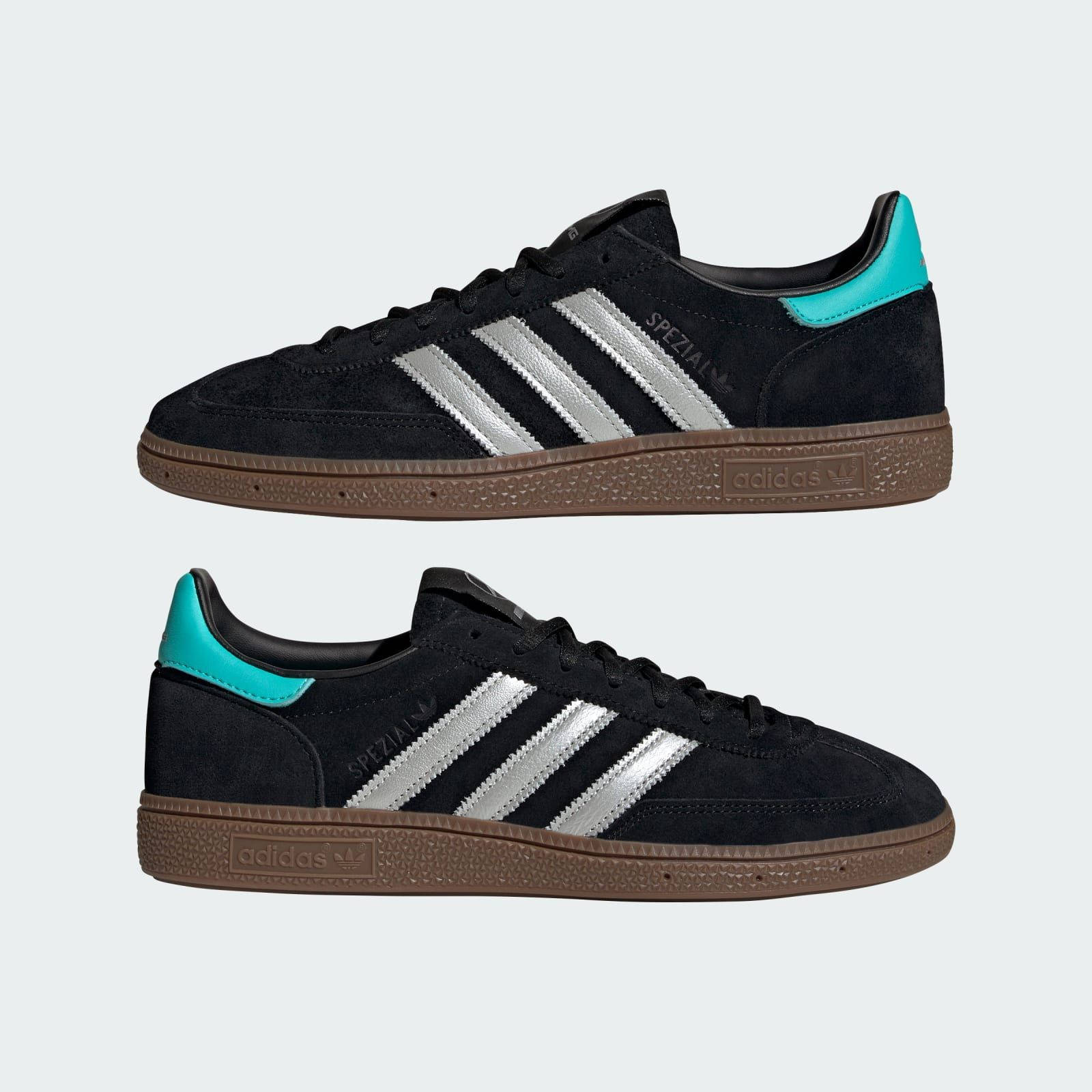 Mercedes-AMG F1 x adidas Handball Spezial Black Silver KJ1185 feature