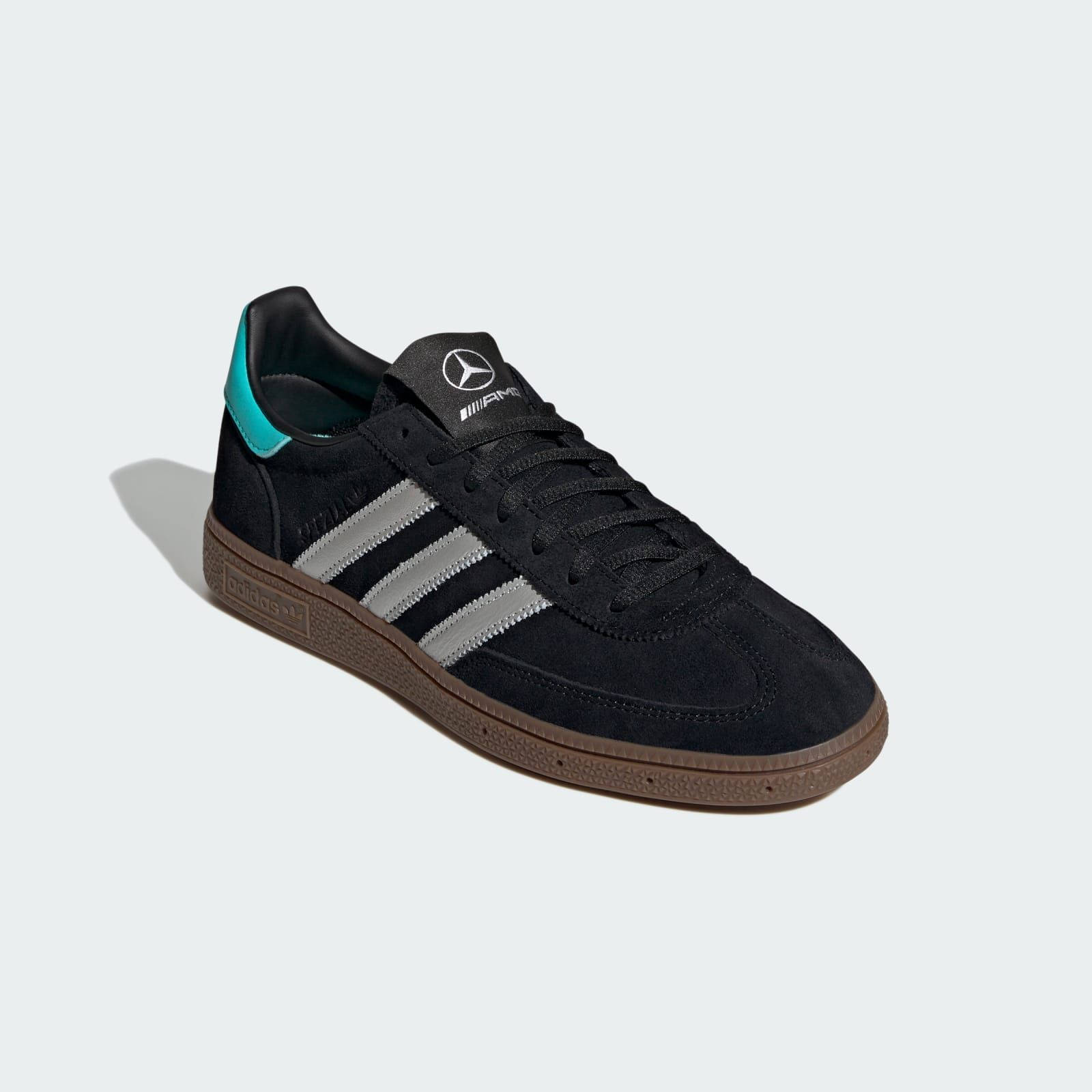 Mercedes-AMG F1 x adidas Handball Spezial Black Silver KJ1185 front