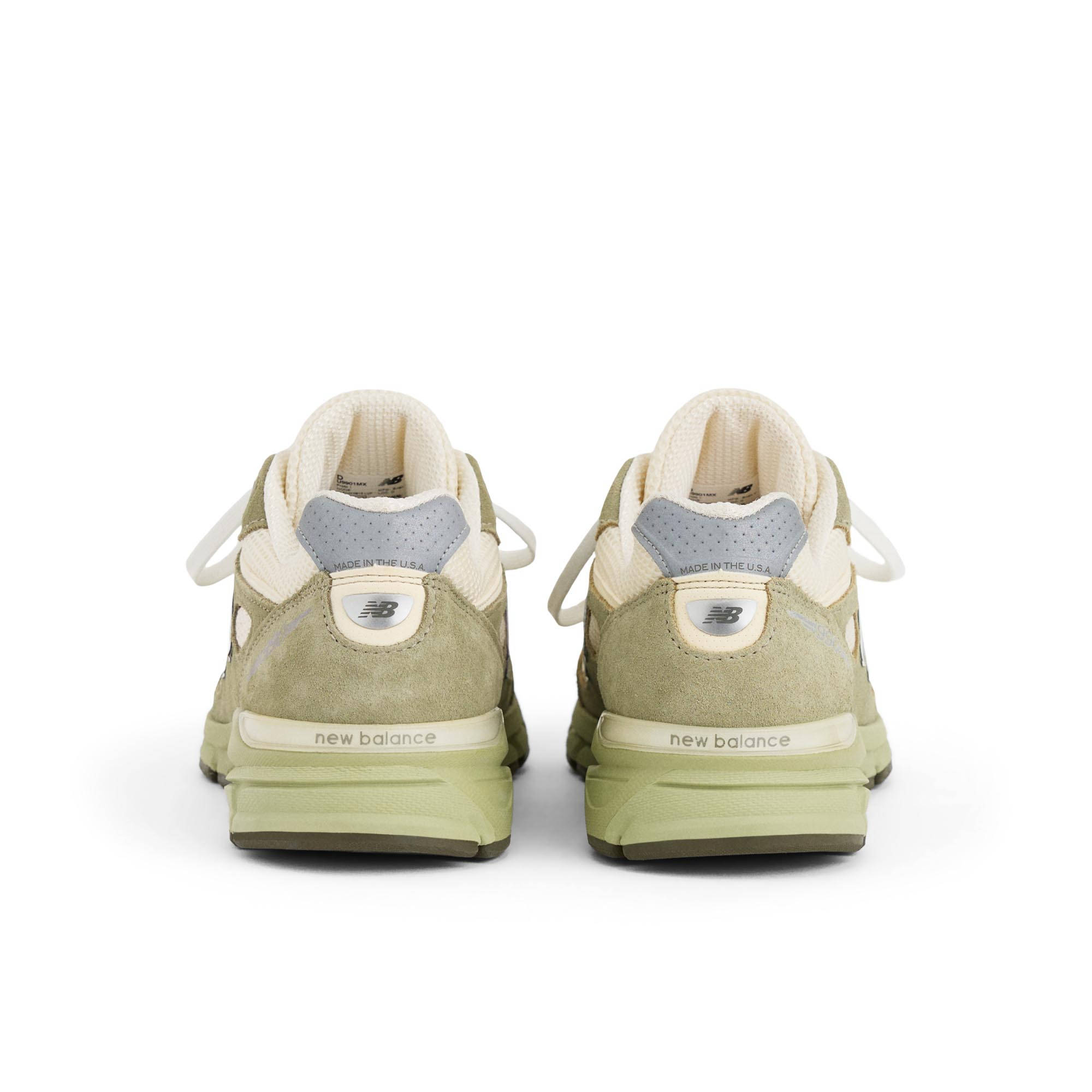 New Balance 990v4 Olive Back