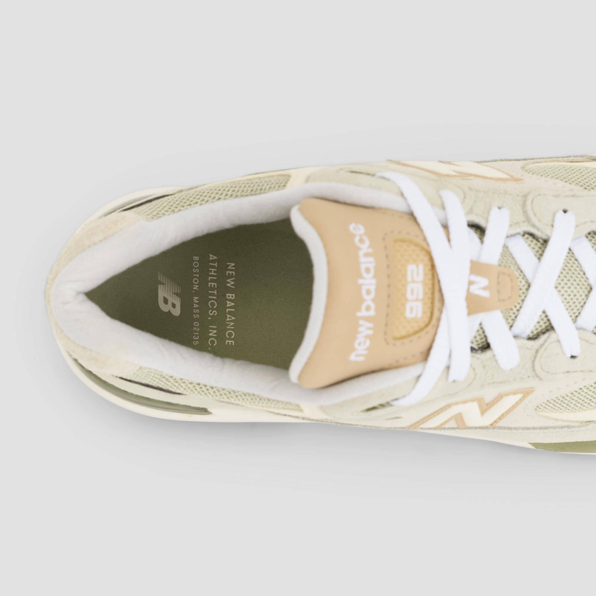 New Balance 992 Olivine Top Detail