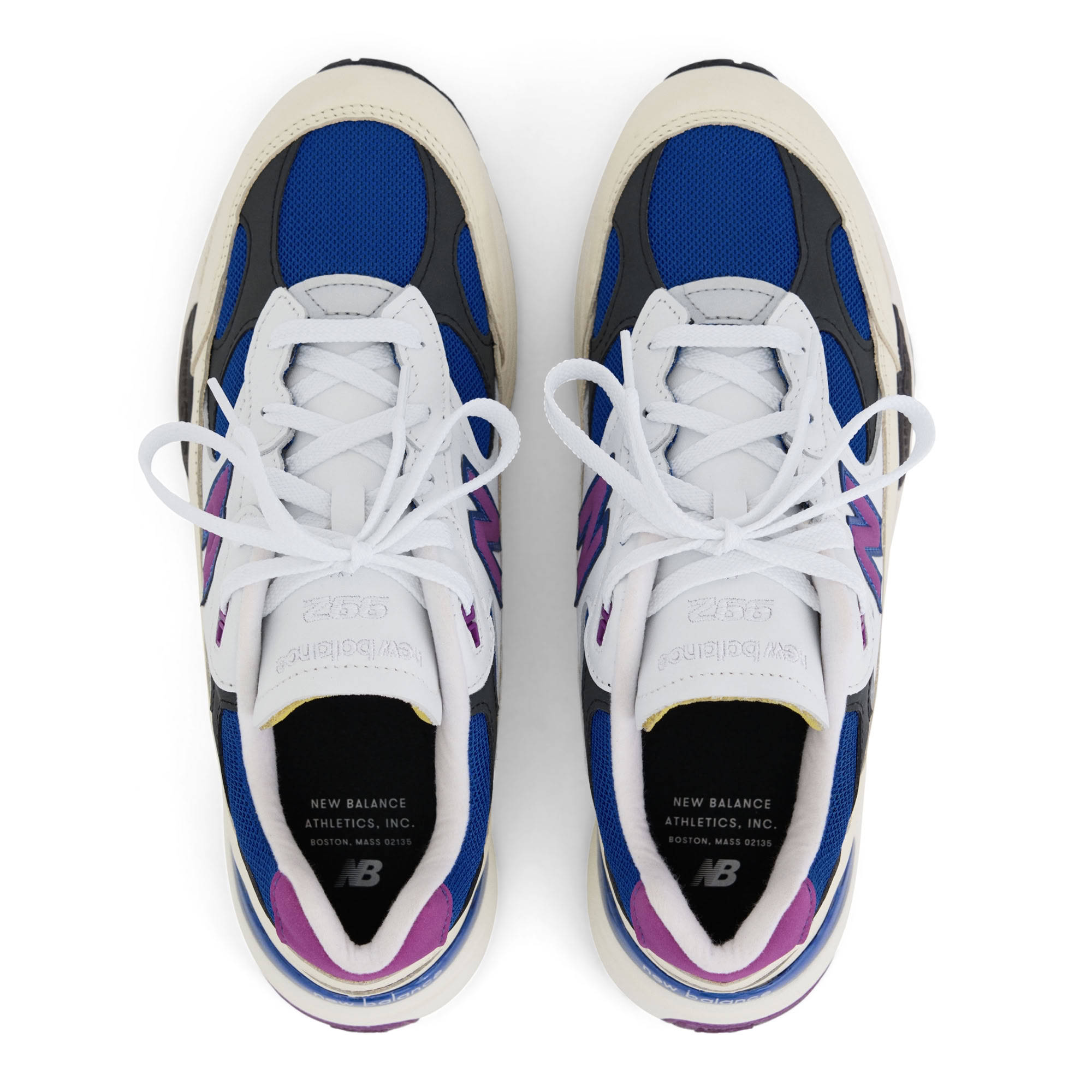 New Balance 992 White Team Royal Top