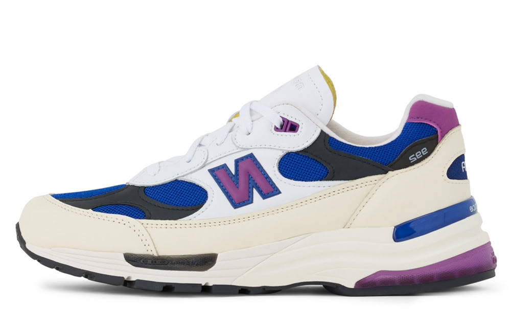 New Balance 992 White Team Royal