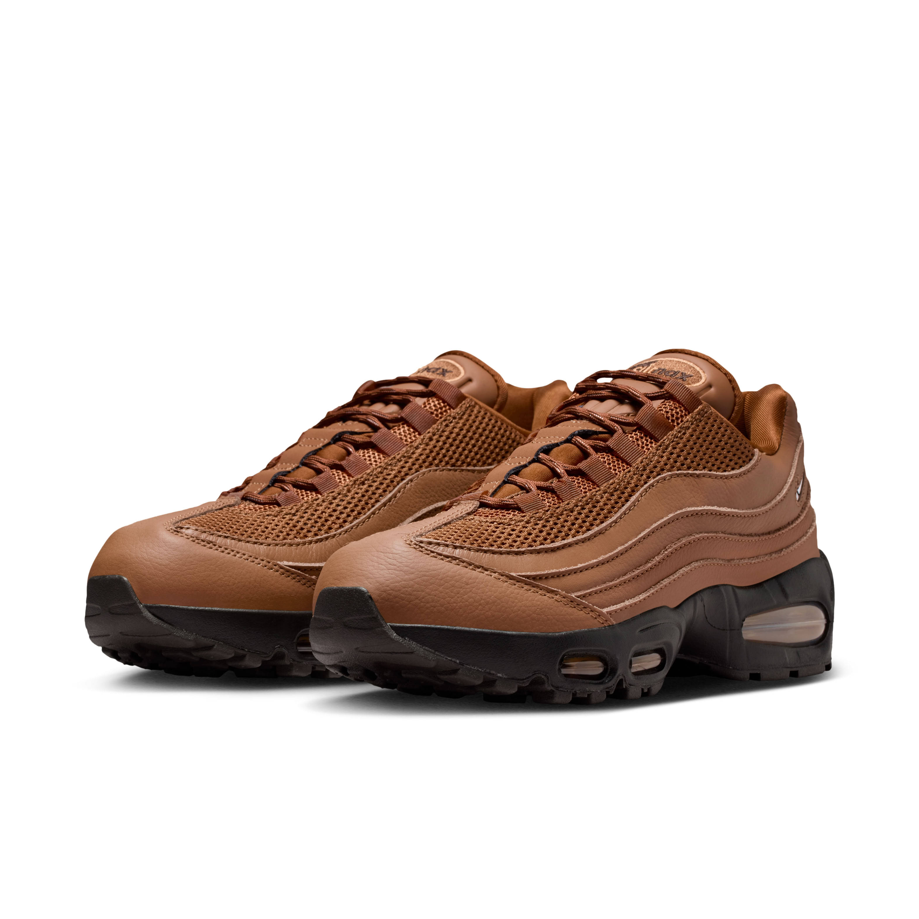 Nike Air Max 95 Big Bubble Jewel Swoosh British Tan Front