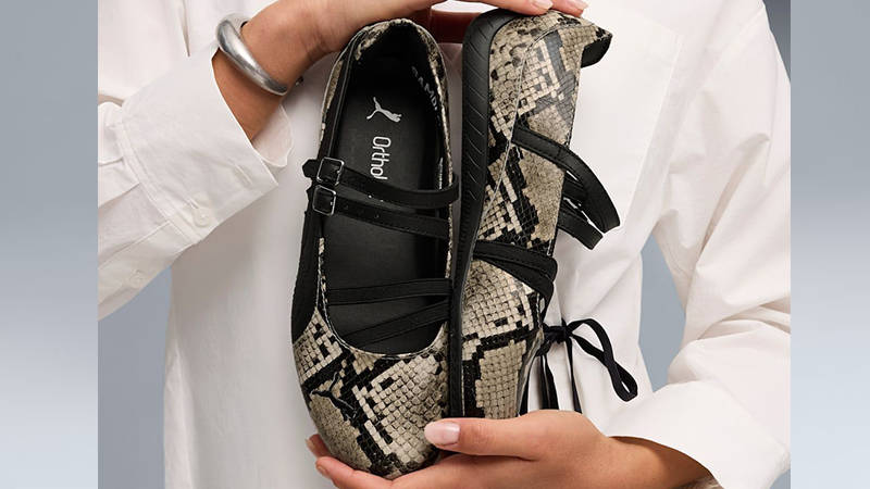 PUMA Speedcat Ballet Snake Black Vapor Grey 405326-01 lifestyle