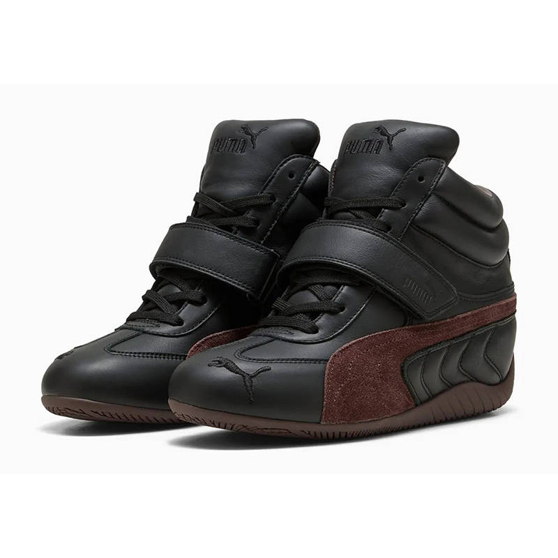 PUMA Speedcat Wedge Black Chocolate Brown 408120-02 front