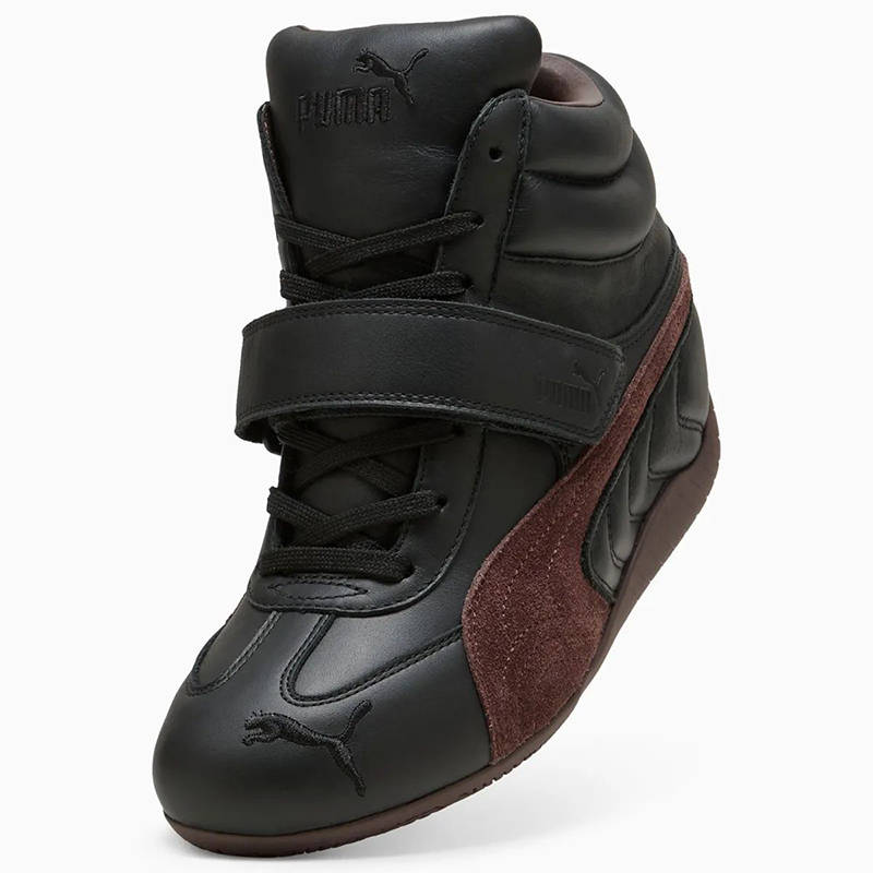 PUMA Speedcat Wedge Black Chocolate Brown 408120-02 SIDE