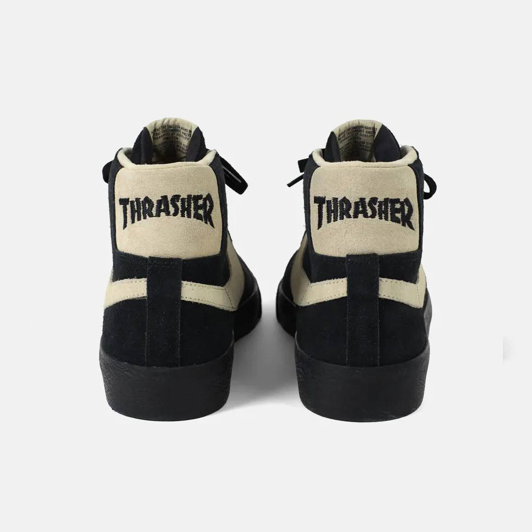 Thrasher x Nike SB Blazer Mid Celebrates 45 Years Black White back