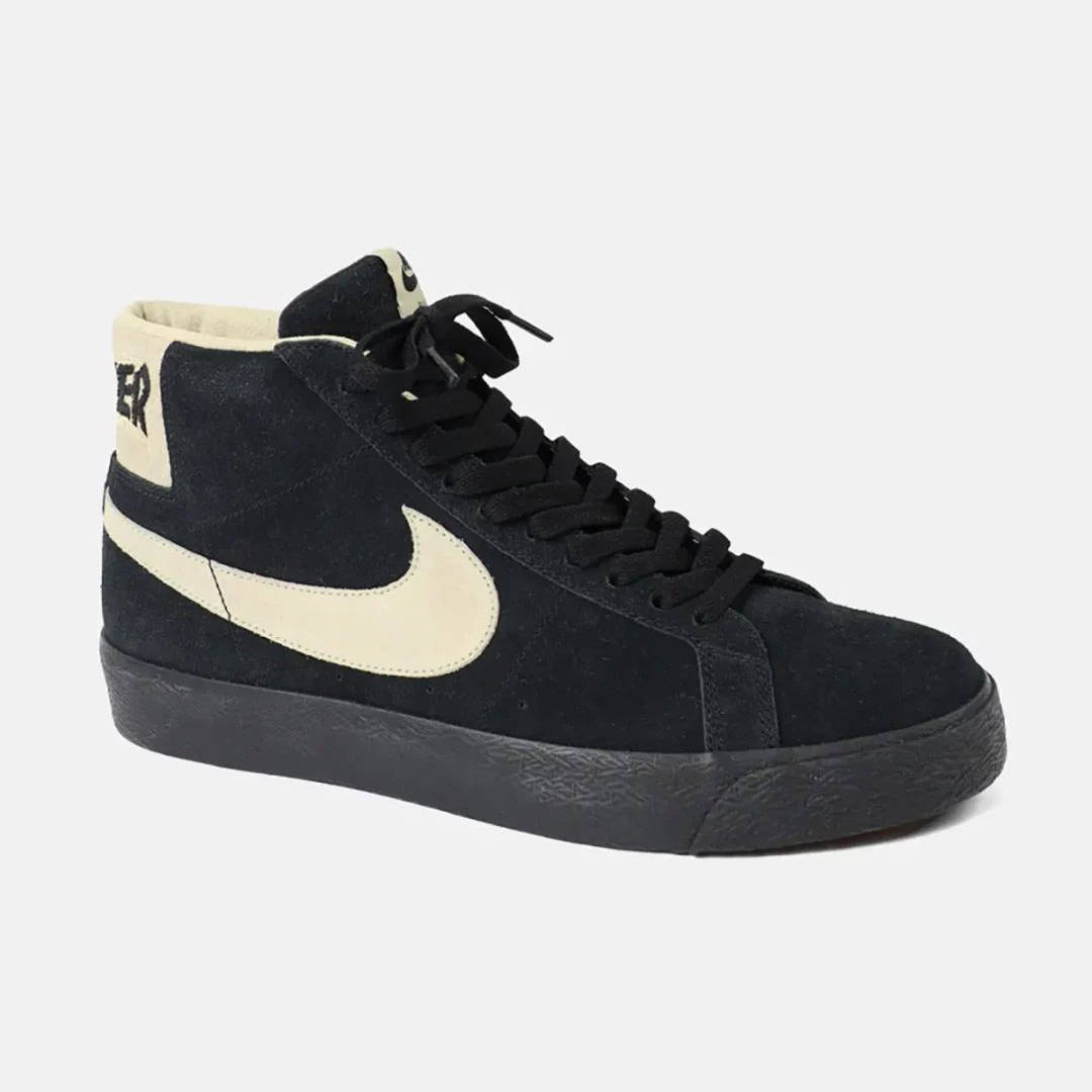 Thrasher x Nike SB Blazer Mid Celebrates 45 Years Black White side