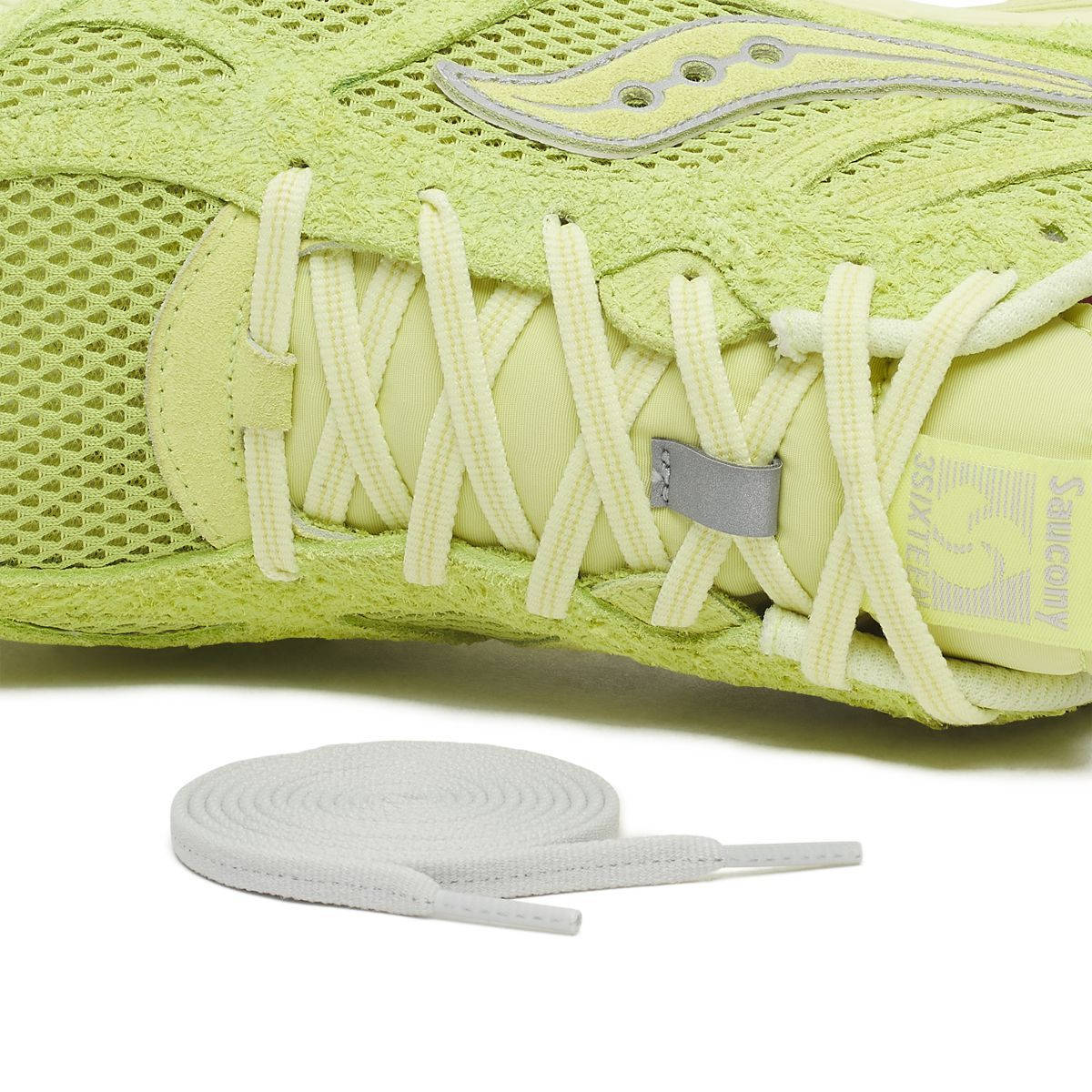 3sixteen x Saucony ProGrid Guide 7 Lime S71044-2 side