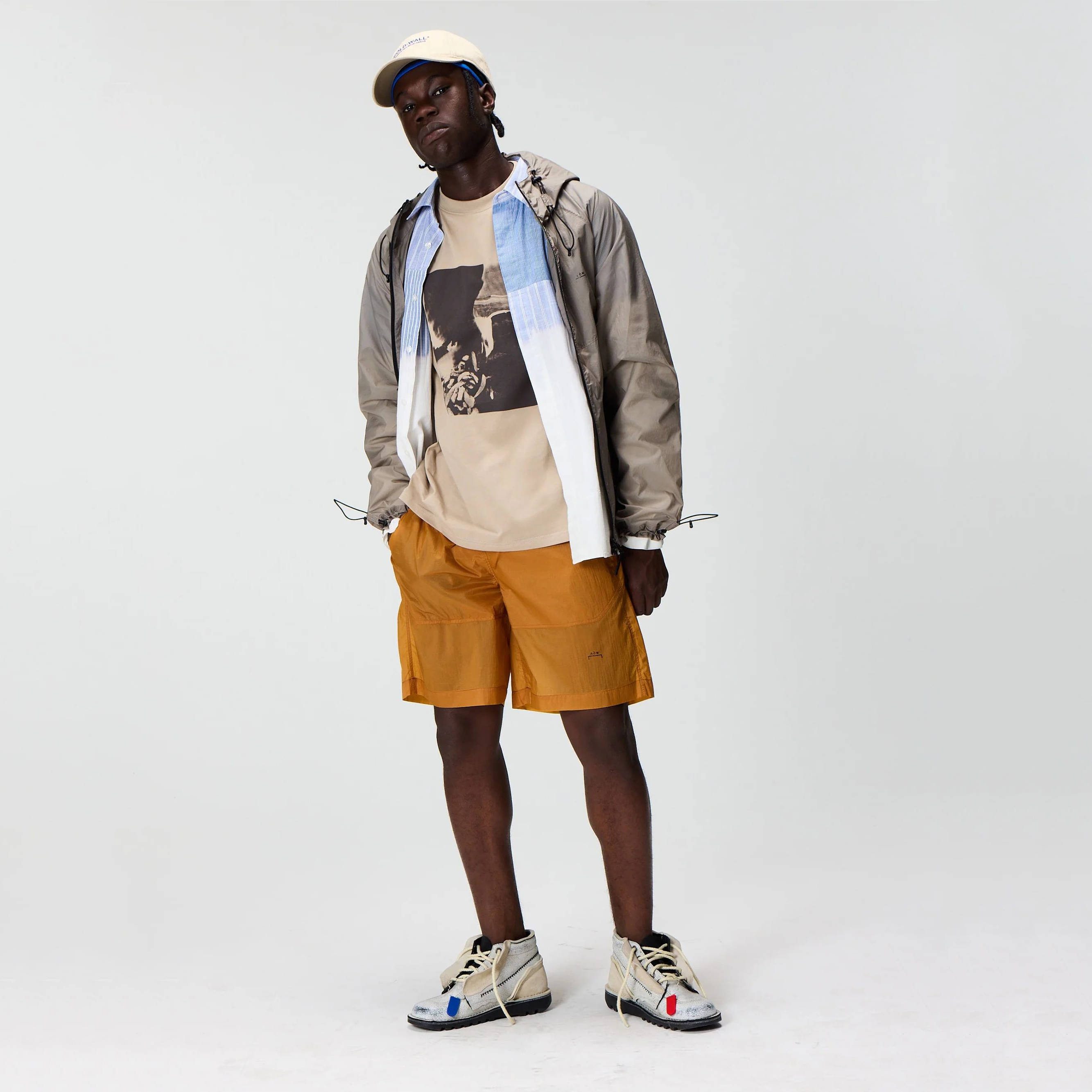 A COLD WALL x Kickers Kick Hi White Clay on foot