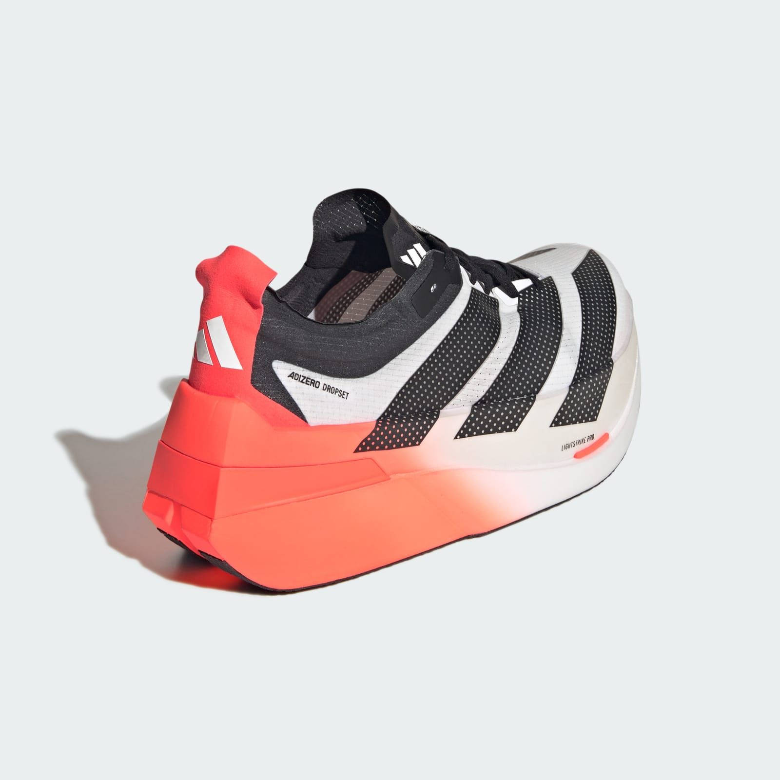 adidas Adizero Dropset Elite White Solar Red LA6218 back