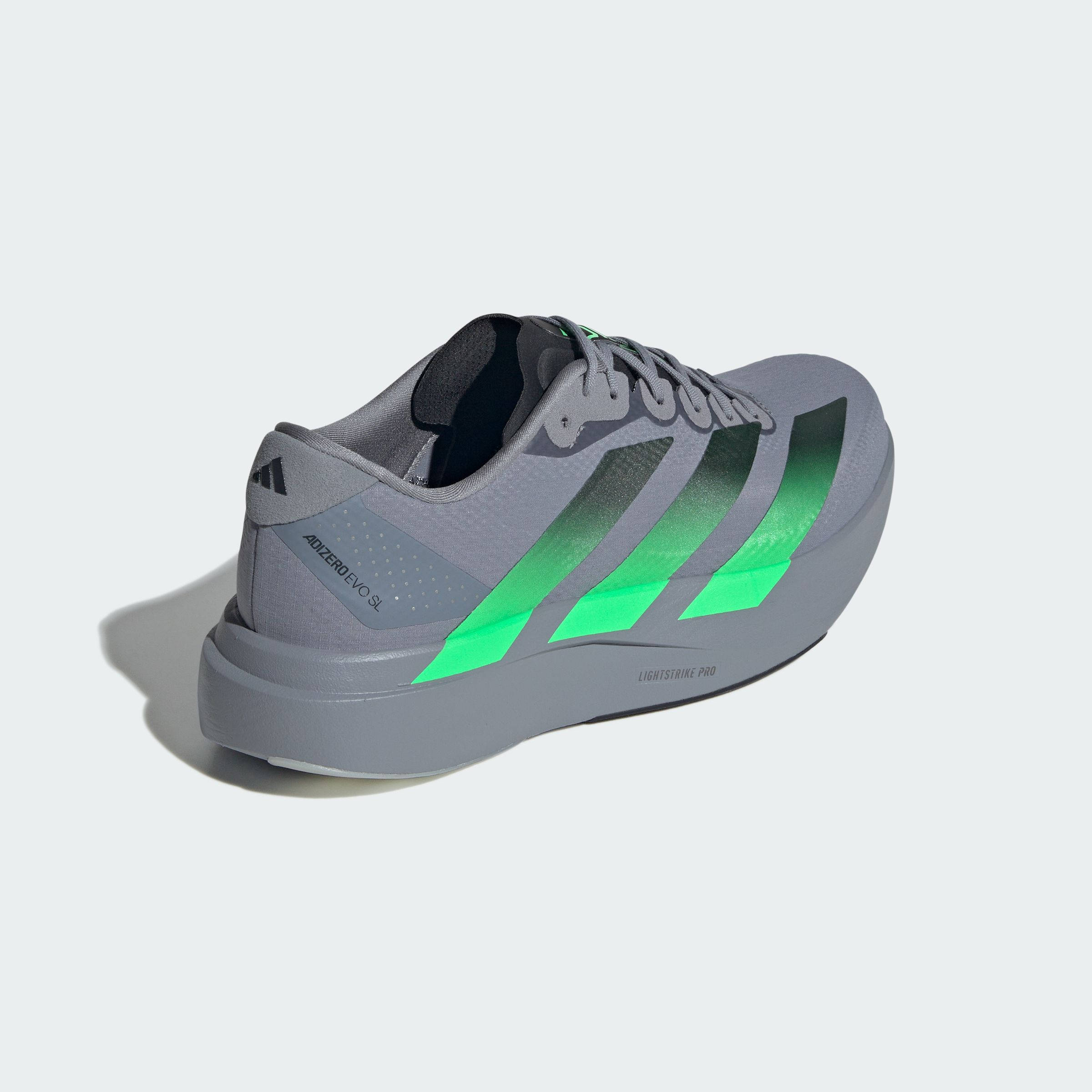 adidas Adizero EVO SL Grey Screaming Green KI6927 back