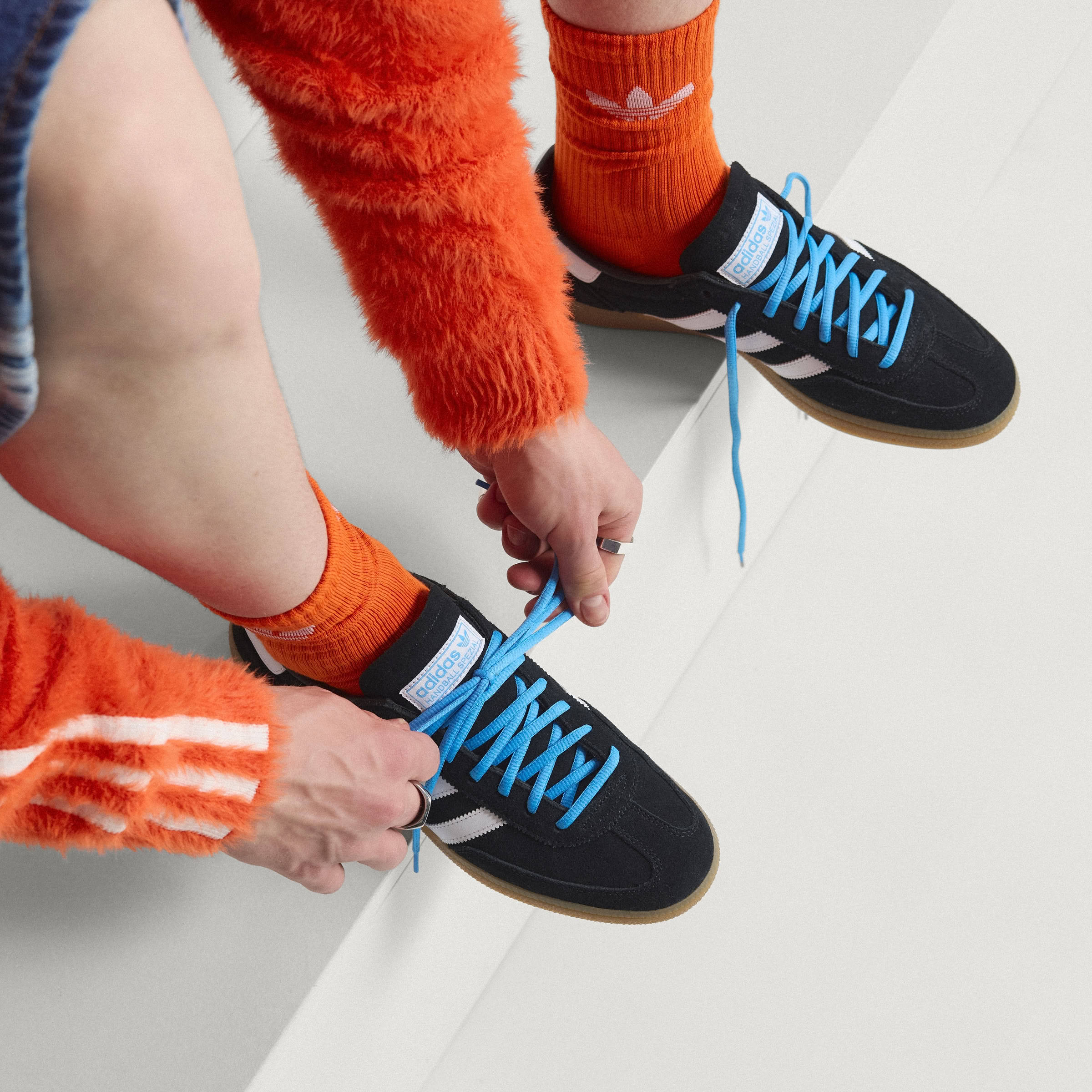 adidas Handball Spezial Argentina Black White On Foot