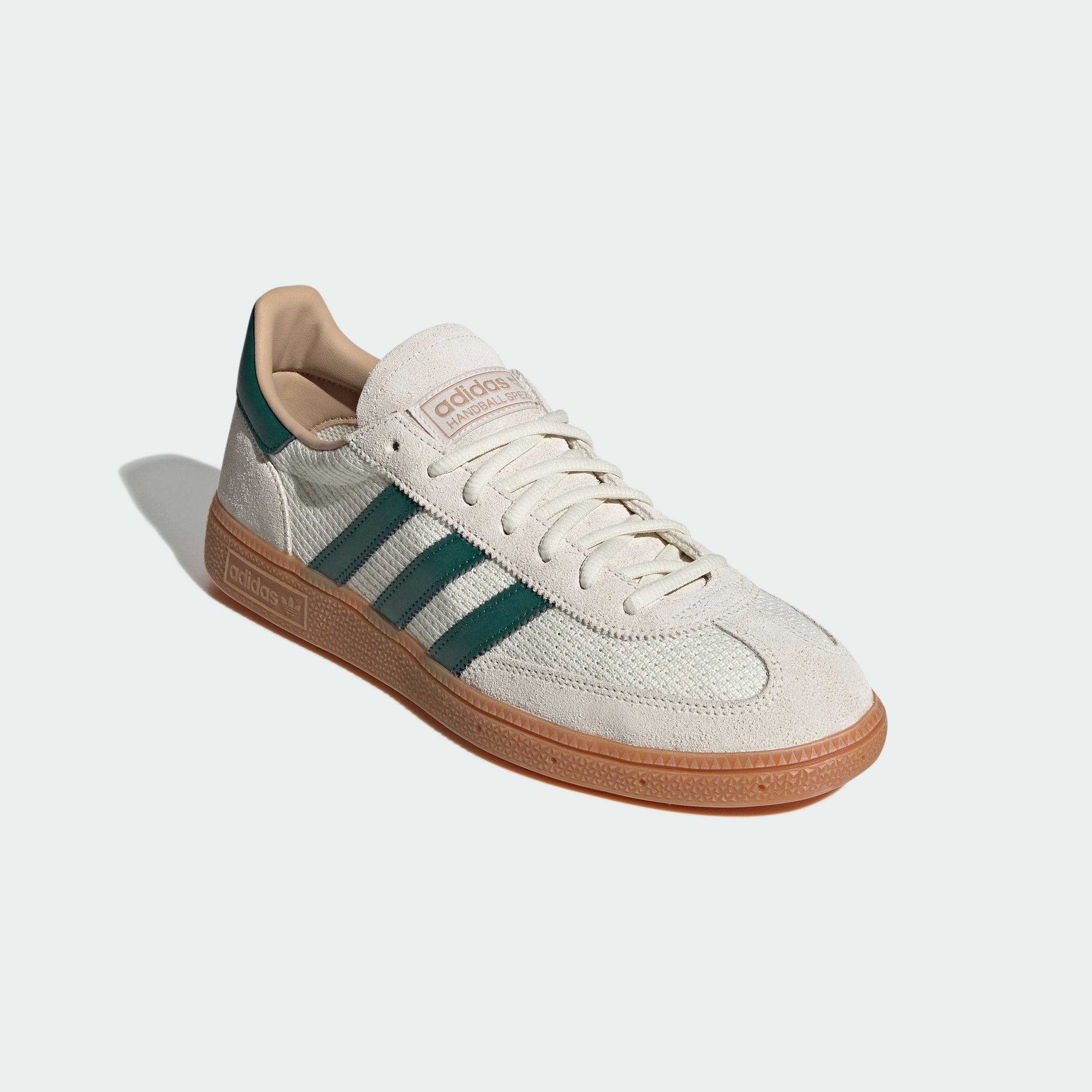 adidas Handball Spezial Off White Green Gum IH6592 front