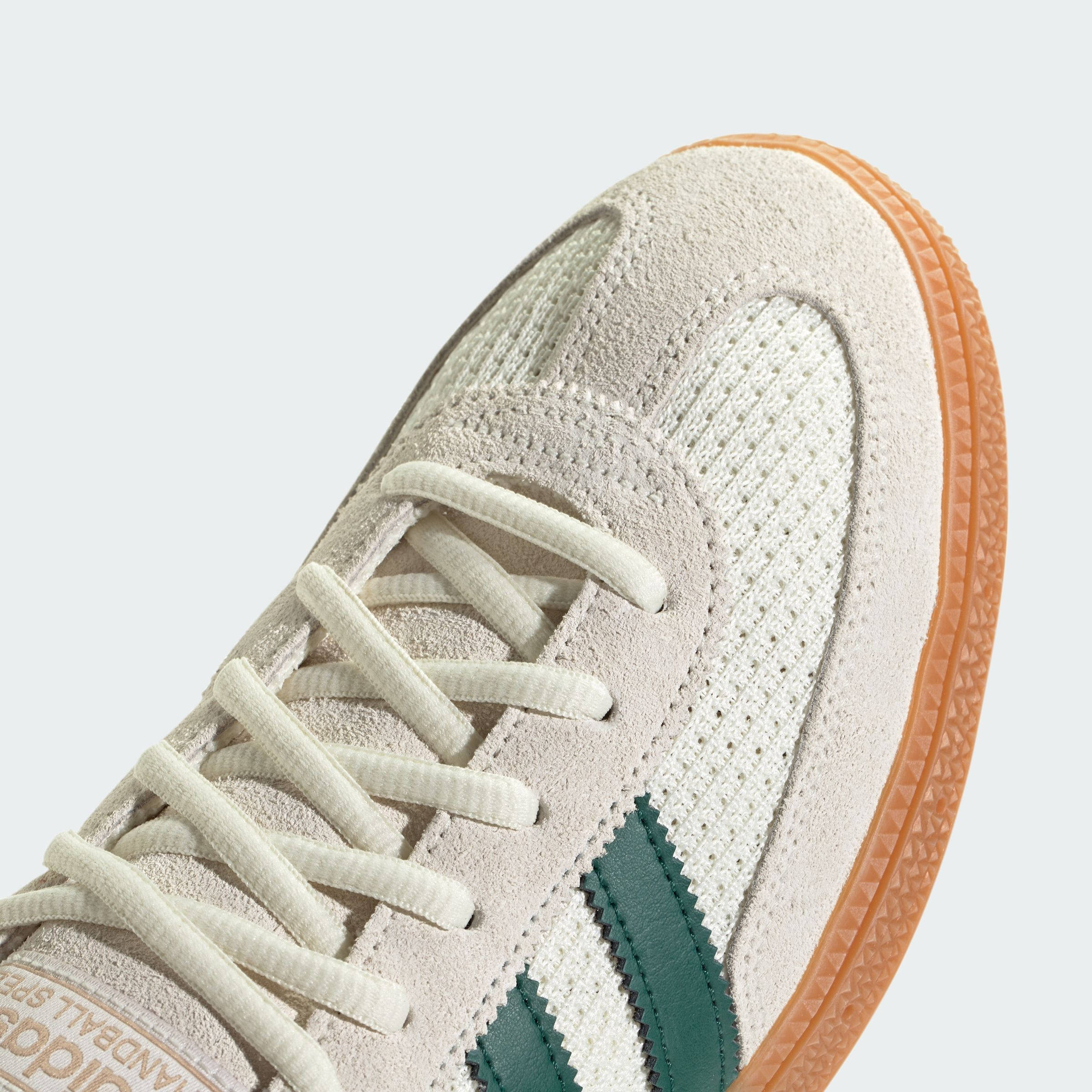 adidas Handball Spezial Off White Green Gum IH6592 toe