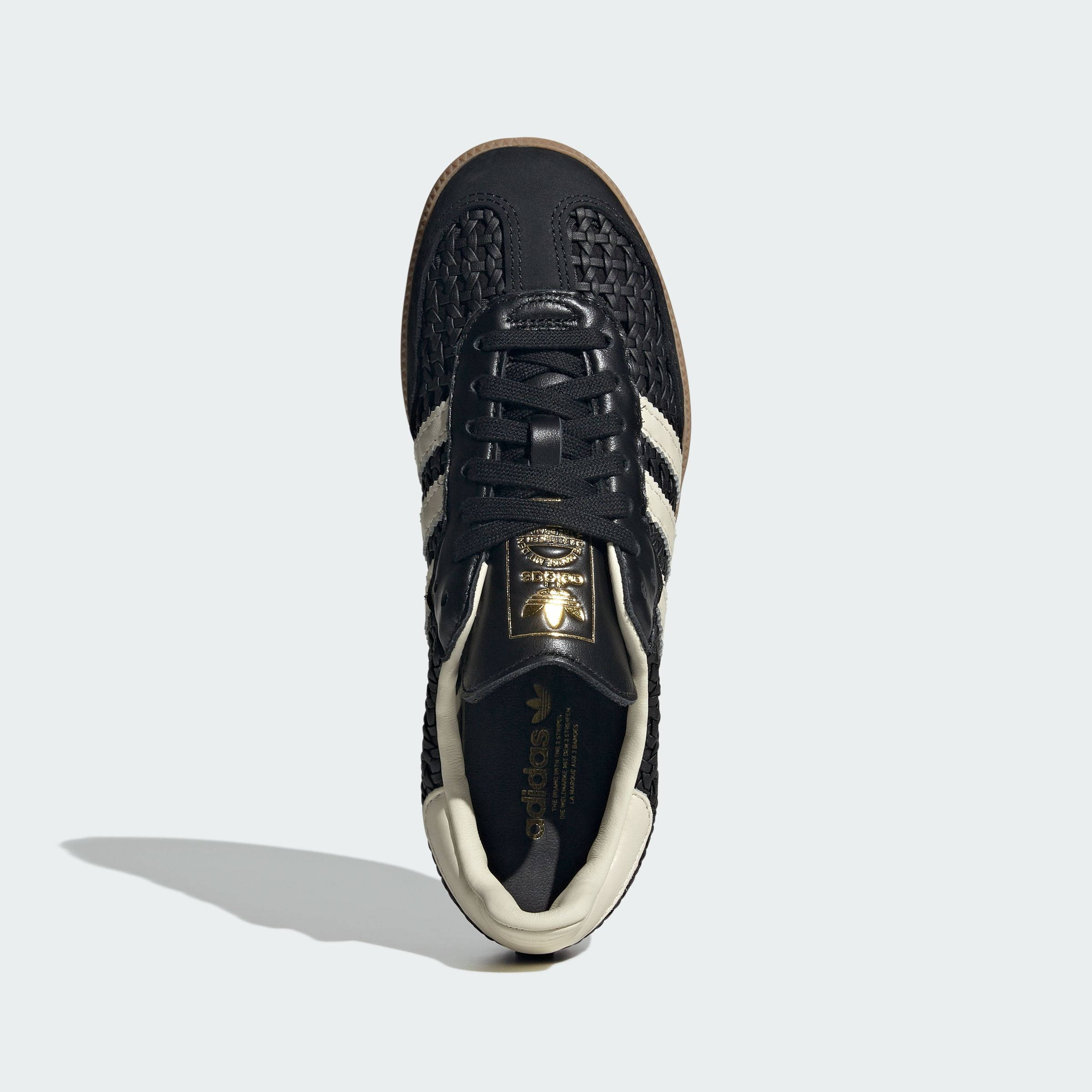 adidas Samba Basketweave Black HQ9282 middle