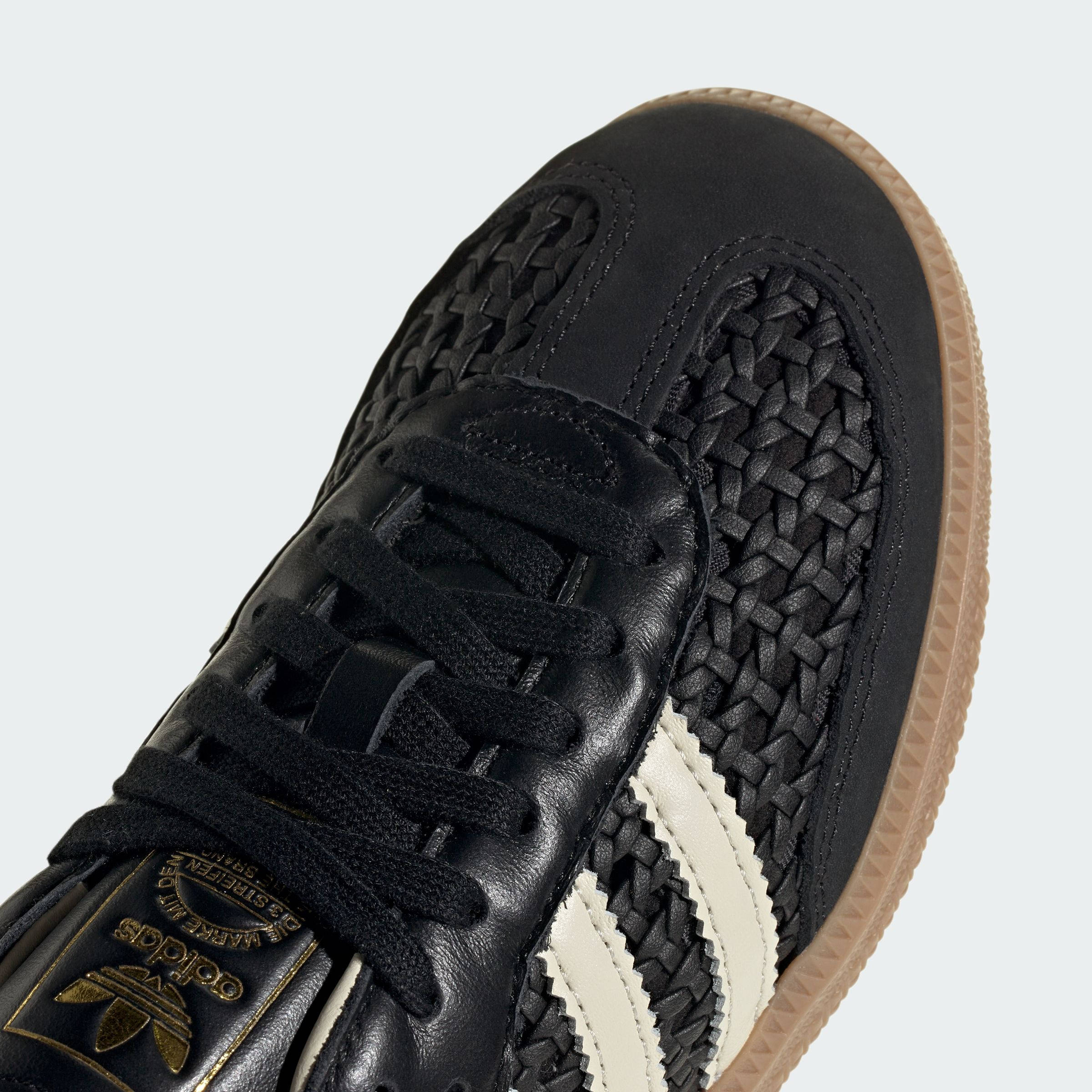 adidas Samba Basketweave Black HQ9282 toe